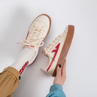 Warrior Canvas Low 'Beige Merah' WXY-C368MJ01 Sizing Warrior Canvas Low 'Beige Merah' WXY-C368MJ01