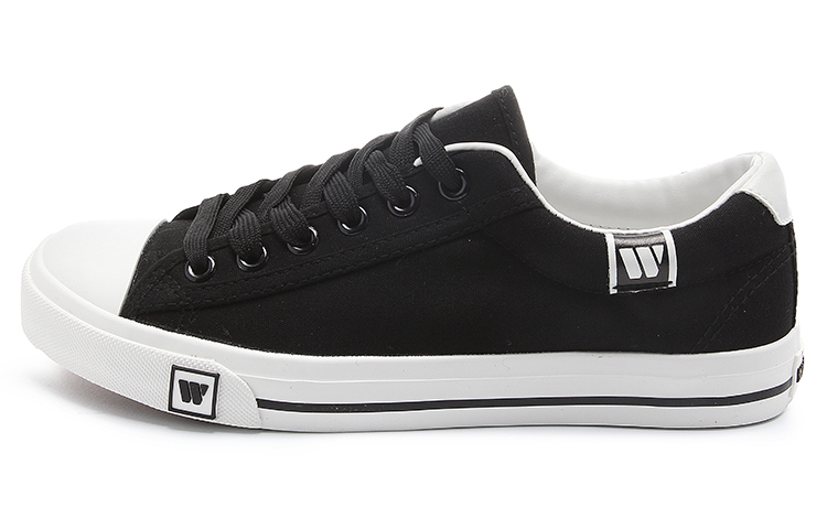 Buy Warrior Kanvas Rendah 'Hitam' T70903