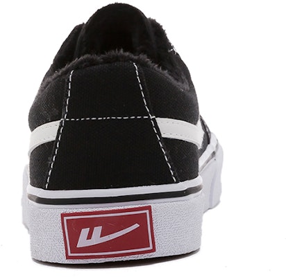 Warrior Canvas Low 'Black and White Fur-Lined' WBX-69MJ01 Purchase Warrior Canvas Low 'Black and White Fur-Lined' WBX-69MJ01