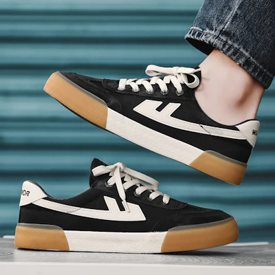 回力士兵 再次流行 復古風格 隨和搭配 防滑耐磨輕便 低筒 帆布鞋 男女款式 黑米色 2