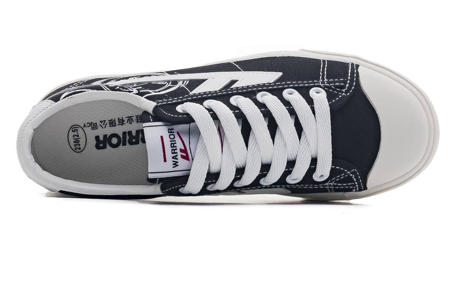 Warrior Canvas Low 'Black White' 圖 3