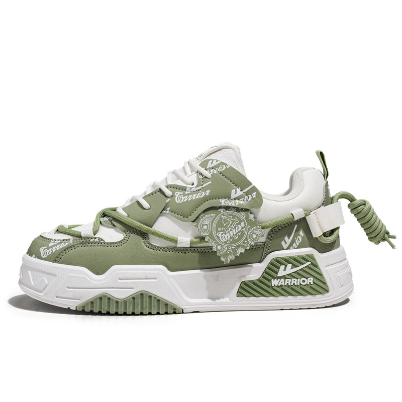 Warrior Canvas Low 'Green White Print' WXY-F495C01