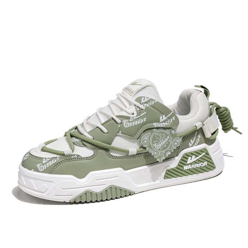 Lookbook ウォリアー キャンバス ロー "グリーンホワイトプリント" WXY-F495C01