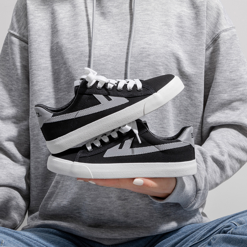 Details for 回力帆布低帮鞋'复古暗影灰' WXY-B092MJ03