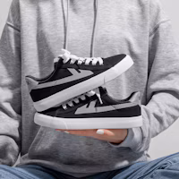 Details for Warrior Canvas Low 'Retro Shadow Abu-Abu' WXY-B092MJ03