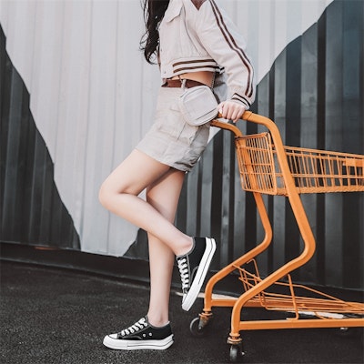 回力戰士 街頭流行搭配 防滑 耐磨 低筒 帆布鞋 男女款 黑色 5