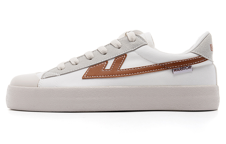 Warrior Canvas Low 'White Brown'