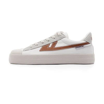 Warrior Canvas Low 'White Brown'