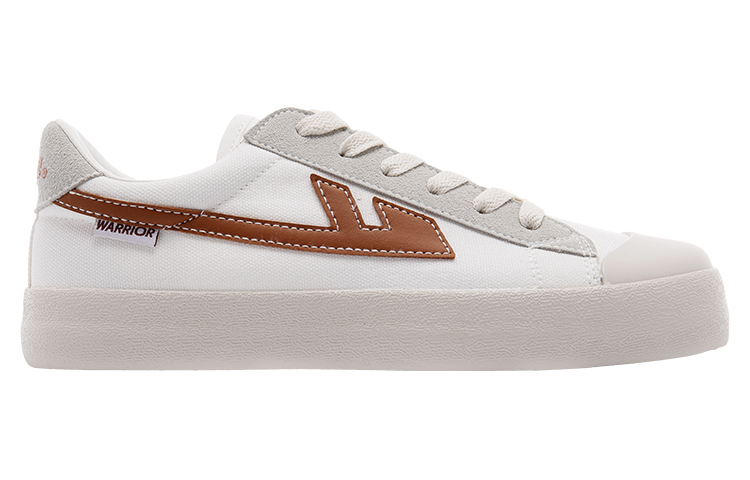 Warrior Canvas Low 'White Brown' 圖 2