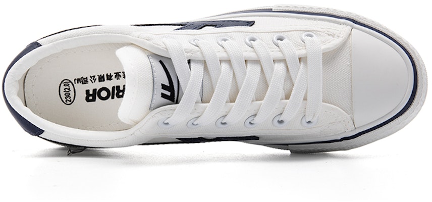 Warrior Canvas Rendah 'Putih Biru Tua' WXY-C373MJ01 Lookbook Warrior Canvas Rendah 'Putih Biru Tua' WXY-C373MJ01