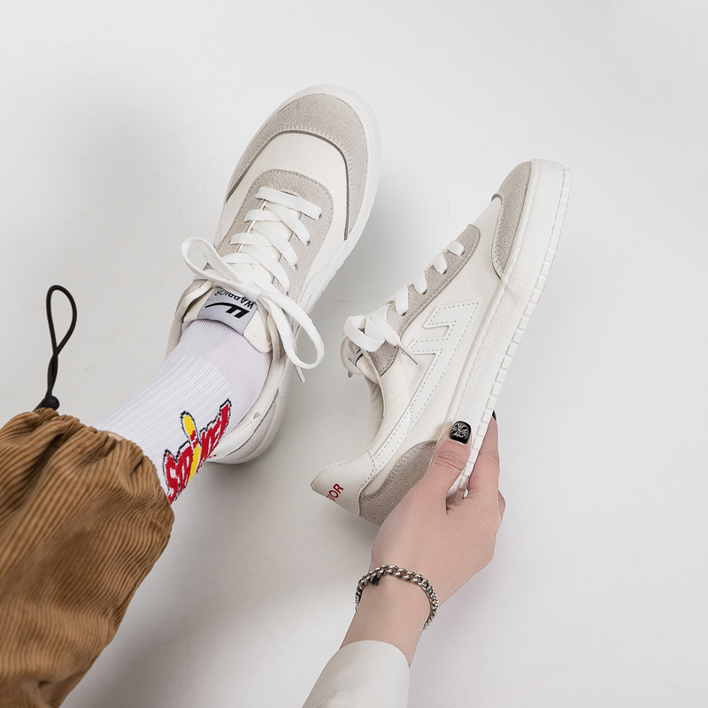 Details for 워리어 캔버스 로우 '화이트 그레이' WXY-B950MJ01