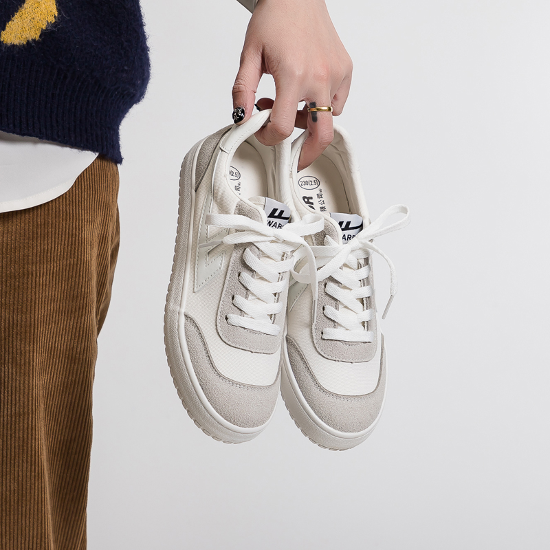 Sizing 워리어 캔버스 로우 '화이트 그레이' WXY-B950MJ01