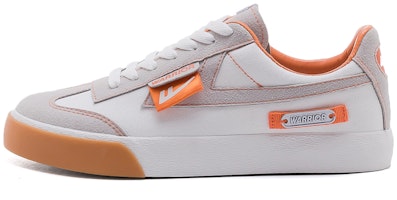 Warrior Canvas Low 'White Grey Orange' WXY-B280MJ01 Warrior Canvas Low 'White Grey Orange' WXY-B280MJ01