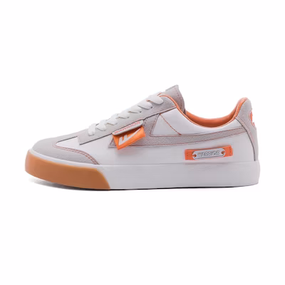 Warrior Canvas Low 'White Grey Orange'