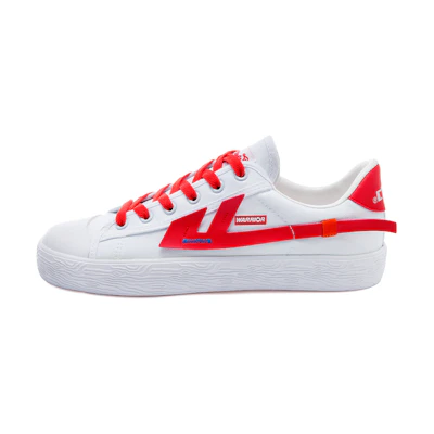 Warrior Canvas Low 'White Red'