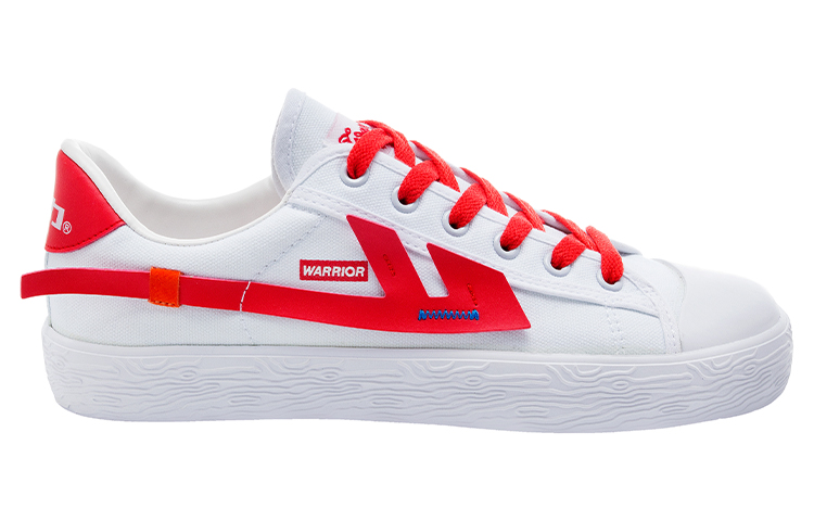 Order Warrior Canvas Low 'White Red' WXY-A318G01