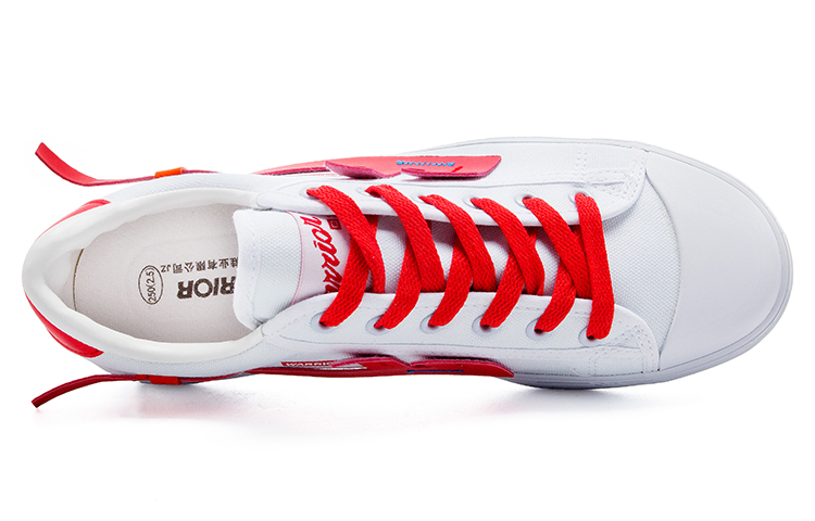Lookbook Warrior Canvas Low 'White Red' WXY-A318G01