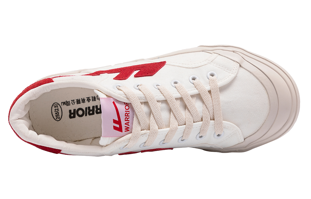 Lookbook Warrior Canvas Low 'White Red' WXY-B442MJ02