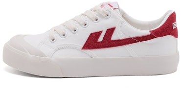 Warrior Canvas Low 'White Red' WXY-B442MJ02 Warrior Canvas Low 'White Red' WXY-B442MJ02