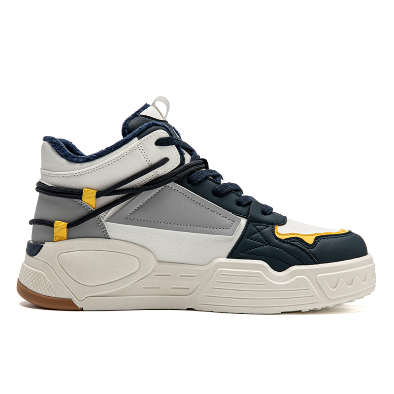 Warrior Canvas Mid-Top 'Beige Deep Blue' 圖 2