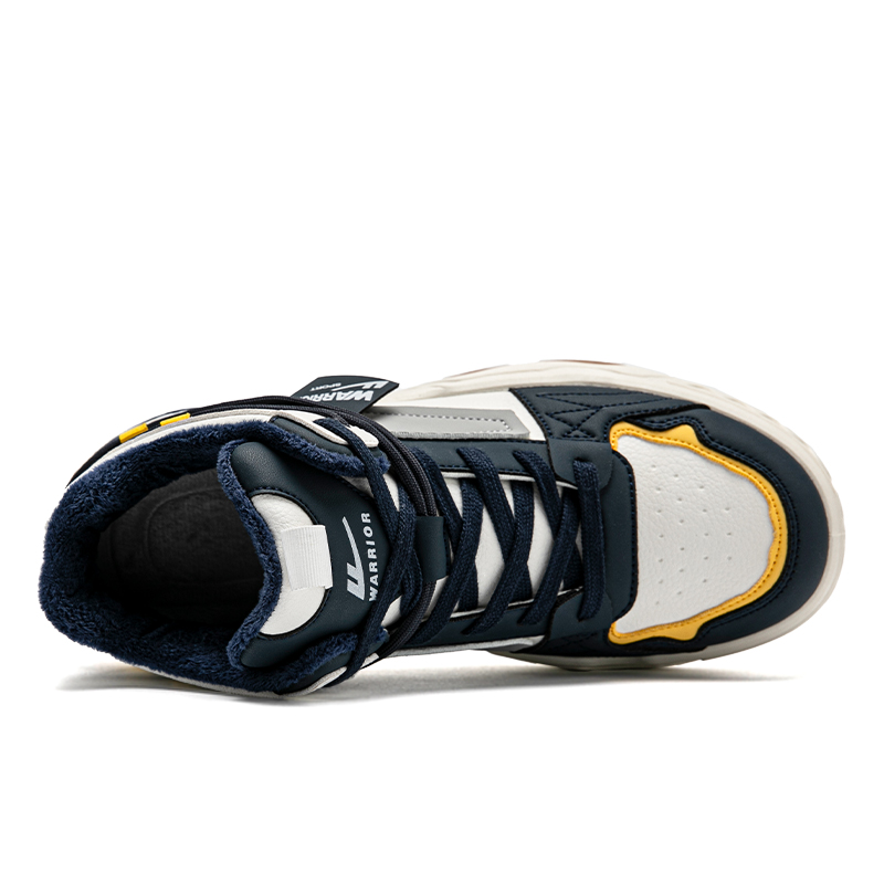 Warrior Canvas Mid-Top 'Beige Deep Blue' 圖 4