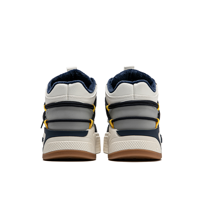 Warrior Canvas Mid-Top 'Beige Deep Blue' 圖 5