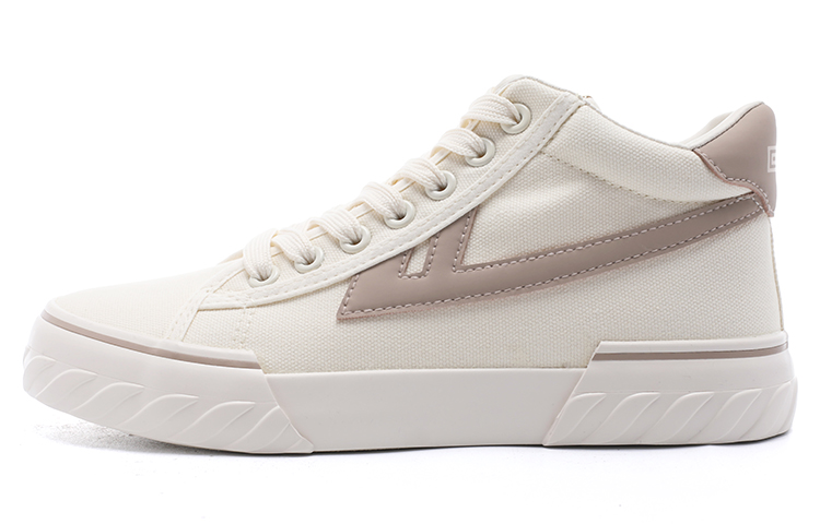 Warrior Canvas Mid-Top 'Beige Milk Coffee'