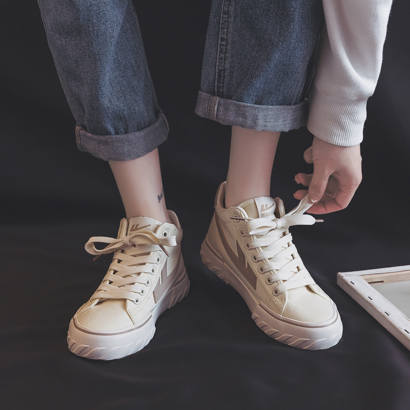 Warrior Canvas Mid-Top 'Beige Milk Coffee' 圖 12