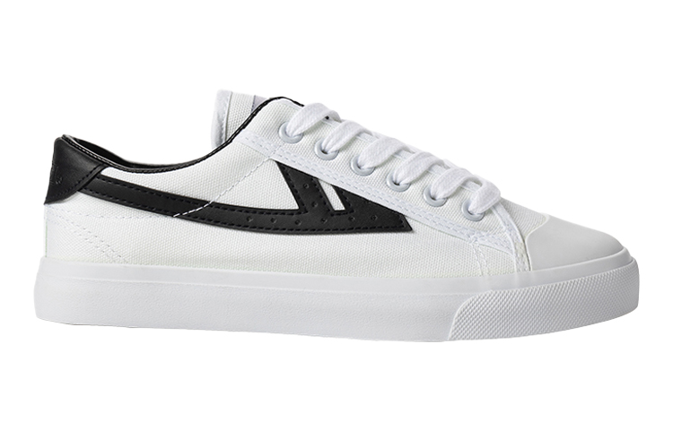 Order Warrior Kanvas Retro Rendah 'Putih Hitam' WXY-A308G05