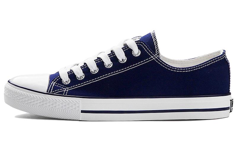 Warrior Canvas Shoes Low-Top Blue Breathable Rubber Sole Sneakers T391T04