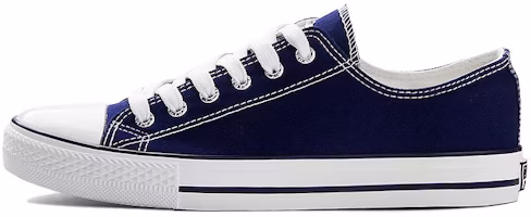 Warrior Canvas Shoes Low-Top Blue Breathable Rubber Sole Sneakers T391T04