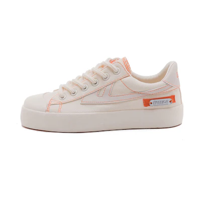 Warrior Canvas Sneaker 'Metallic Trimmings Beige Orange'