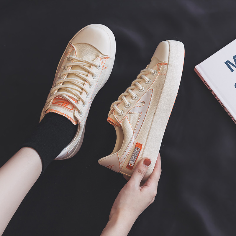 Warrior Canvas Sneaker 'Metallic Trimmings Beige Orange' 圖 6