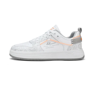 Warrior Canvas Sneaker 'White Grey Orange'