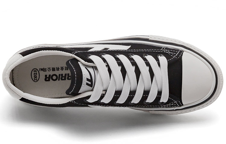 Warrior Canvas Sneakers 'Black and White' 圖 3
