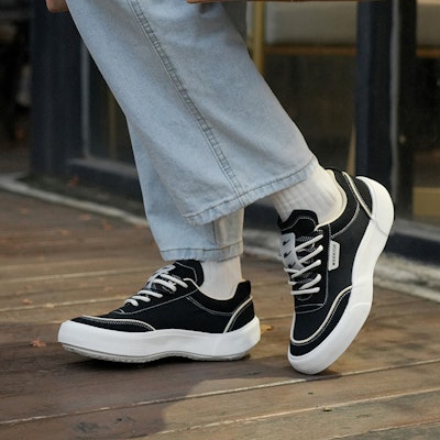 Warrior Canvas Sneakers 'Breaking Wave Thick Sole Casual Shoes' WXY-E297G 4