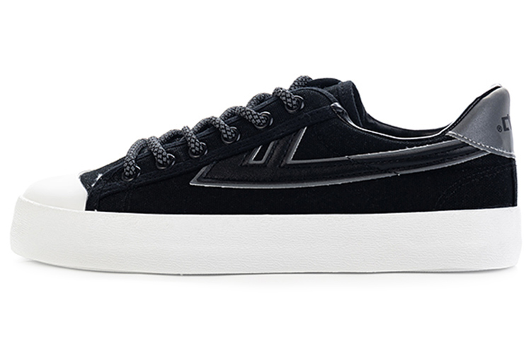 Warrior Canvas Splice Skate Shoes 'Black' WXY-B016MJ04