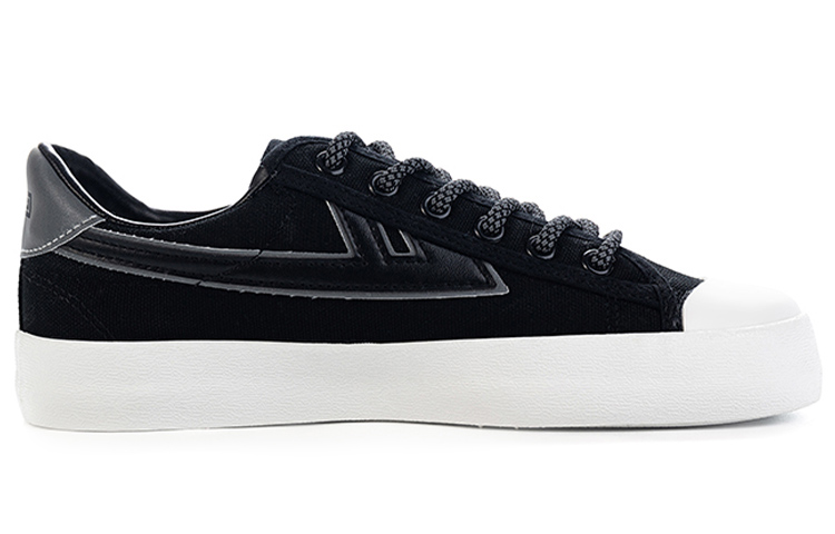 Order Warrior Canvas Splice Skate Schuhe ''Schwarz'' WXY-B016MJ04