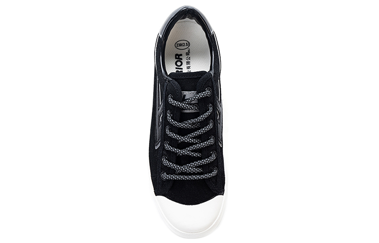 Lookbook Warrior Canvas Splice Skate Schuhe ''Schwarz'' WXY-B016MJ04