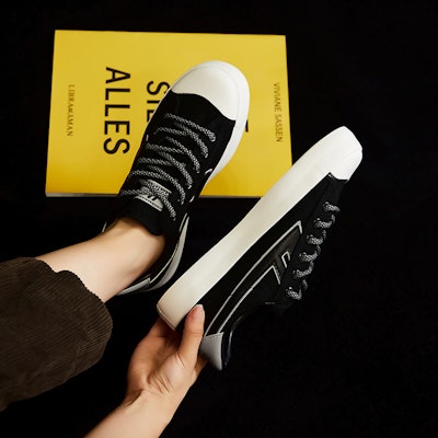 Warrior Canvas Splice Skate Shoes 'Black' WXY-B016MJ04 Details for Warrior Canvas Splice Skate Shoes 'Black' WXY-B016MJ04