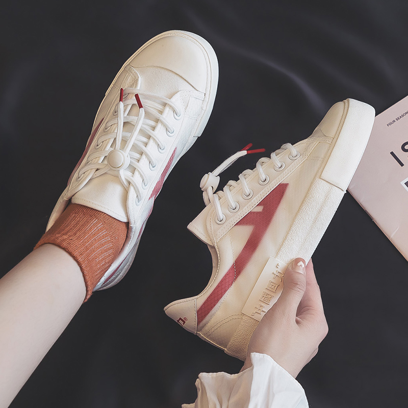 Warrior Casual Board Shoes 'White Red' 圖 6