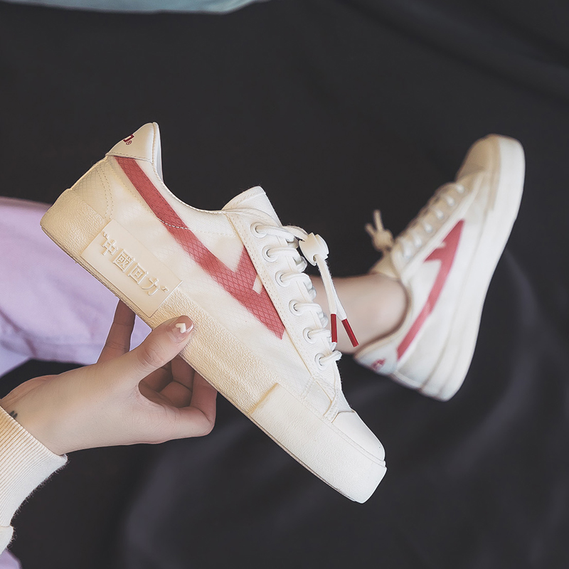 Warrior Casual Board Shoes 'White Red' 圖 7