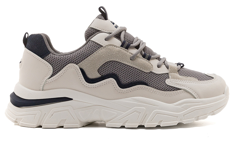 Order 回力勇士 時尚百搭運動休閒 耐磨 低筒 爸爸鞋 男款 灰深藍