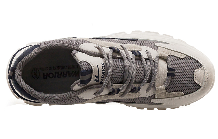 Lookbook 回力勇士 時尚百搭運動休閒 耐磨 低筒 爸爸鞋 男款 灰深藍