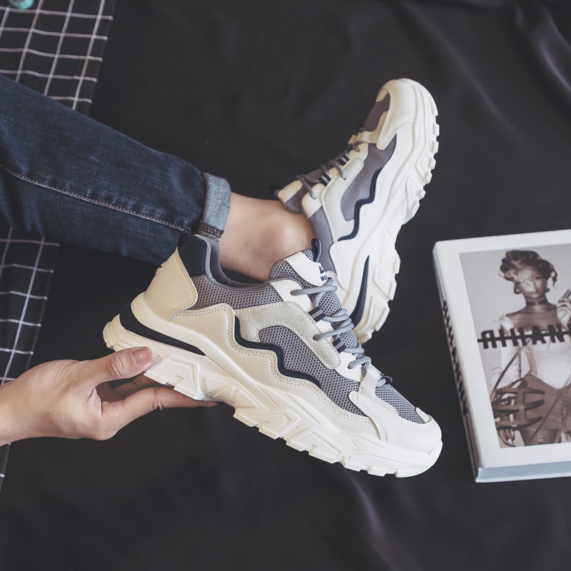 Sizing 回力勇士 時尚百搭運動休閒 耐磨 低筒 爸爸鞋 男款 灰深藍