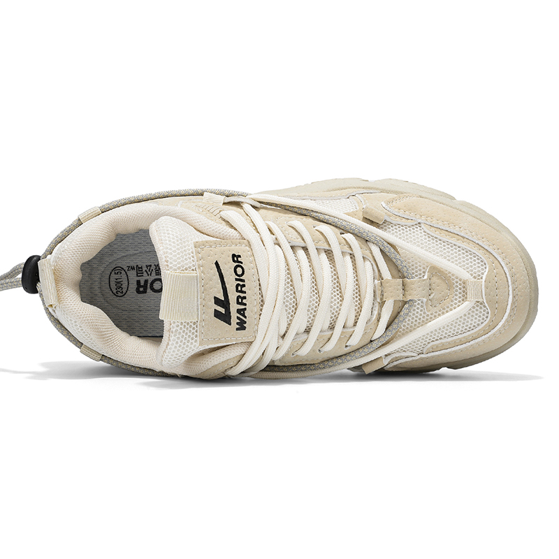 Shop 回力勇士 經典國潮百搭 透氣防滑耐磨 低筒 爸爸鞋 男女同款 米色