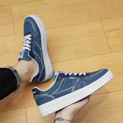 Warrior Classic Canvas Low 'Biru Tua' WXY-F401T02 3