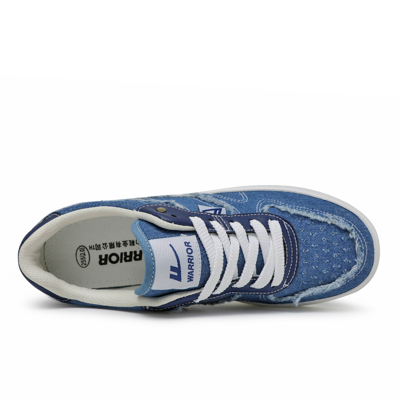 Shop Warrior Classic Canvas Low 'Biru Tua' WXY-F401T02