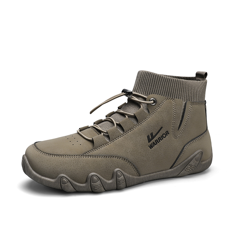 Order Warrior Classic Comfort Mid-Top 'Khaki' - Zapatillas Clásicas Caqui de Media Altura WXY-F648C02