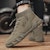 Warrior Classic Comfort Mid-Top 'Khaki' - Kasut Tengah Selesa 'Khaki' WXY-F648C02